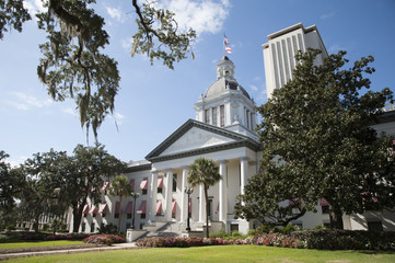 Fototapeta na wymiar Tallahassee State Capitol buildings Florida USA