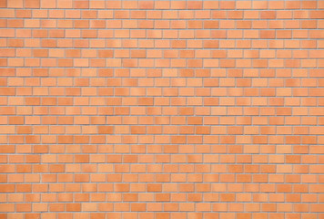 Decorative red brick wall texture in horizontal view