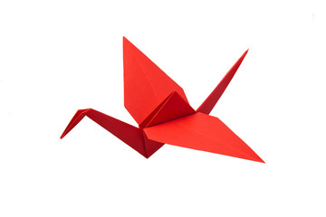 Red crane