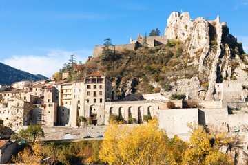 Fototapeta premium Sisteron et la Citadelle