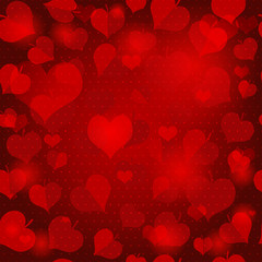 Red valentine seamless pattern