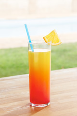 San Francisco cocktail by a pool outdoors