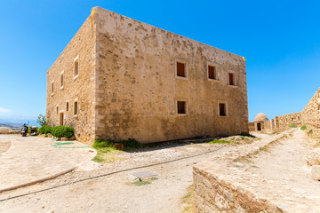 Ruins of old town in Rethymno, Crete, Greece.