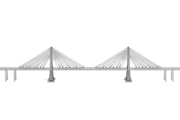 realistic 3d render of bridge