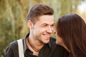 young couple laughing