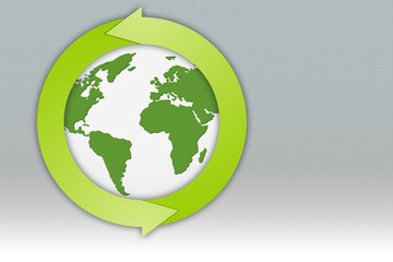 Obraz premium Recycling Planet Erde