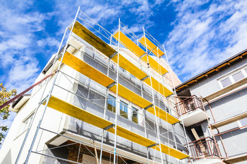New facade on new house
