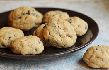 Cookies aux pépites de chocolat et beurre de cacahuète