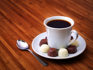 Coffee as a morning background