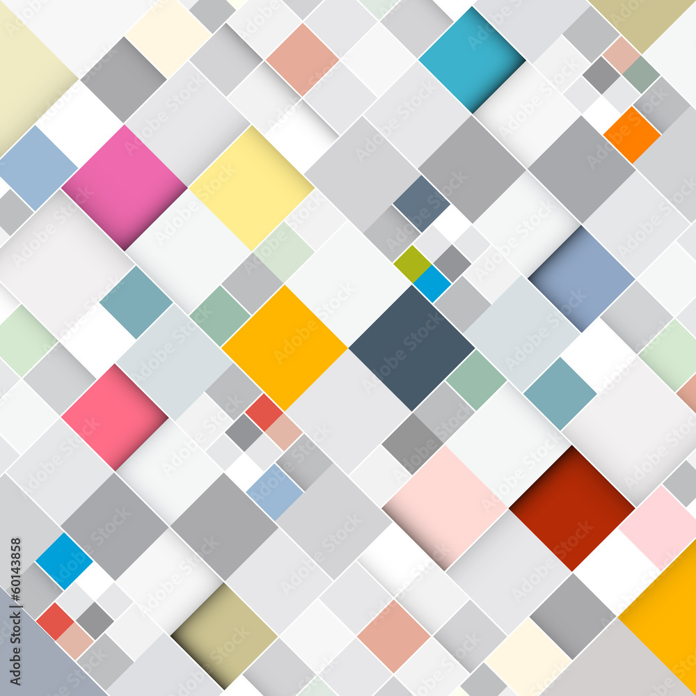 Poster abstract vector retro square background