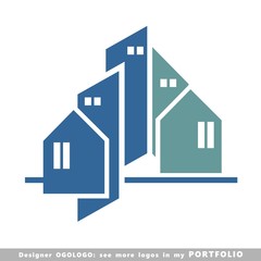 logo, business, buildings, illustrations, sign, vector