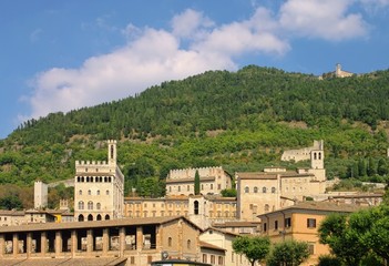 Fototapeta na wymiar Gubbio Palazzo dei Consoli 06