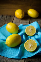 Fototapeta na wymiar yellow lemons