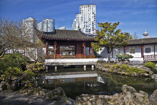 Chinese Garden in Vancouver, British Colombia, Canada