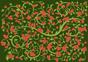 Abstract floral design