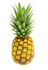 Fototapeta premium Fresh sliced pineapple isolated on white background