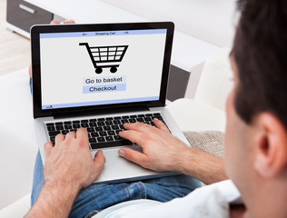 Man Shopping Online