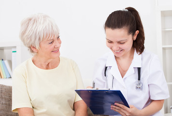 Happy Doctor And Patient