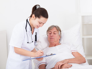 Doctor Giving Prescriptions