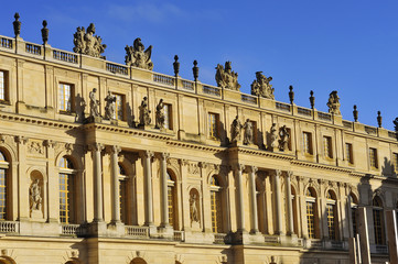 facade of the chateau of Versailles