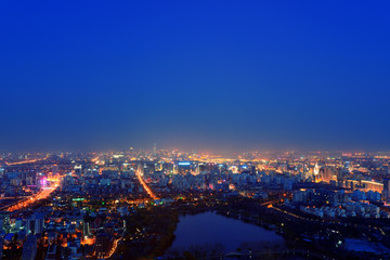Fototapeta na wymiar Beijing at night