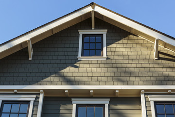 Front Roof Line of an Upscale Home