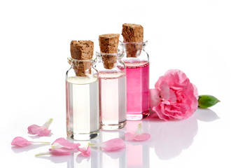 Bottles of Spa essential oils