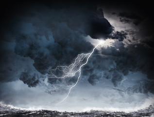 Fototapeta Storm at night obraz