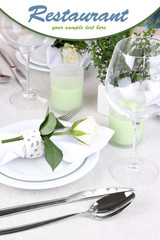 Table arrangement in restaurant