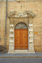 Italy, Ravenna old medieval door