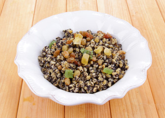 Plate with kutia -  traditional Christmas sweet meal in