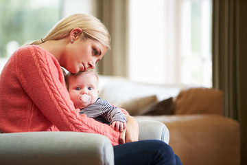 Mother Suffering From Post Natal Depression