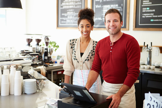 Male Owner Of Coffee Shop