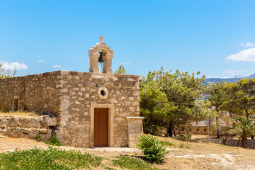 Ruins of old town in Rethymno, Crete, Greece.