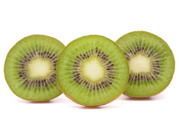 Sliced kiwi fruit half