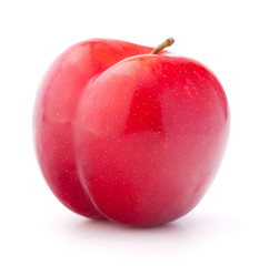 Sweet plum isolated on white background cutout