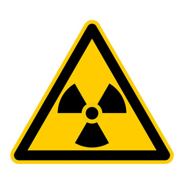 wso15 WarnSchildOrange - english warning sign: caution ionizing radiation - German Warnschild: Warnung vor radioaktiven Stoffen oder ionisierenden Strahlen - g421