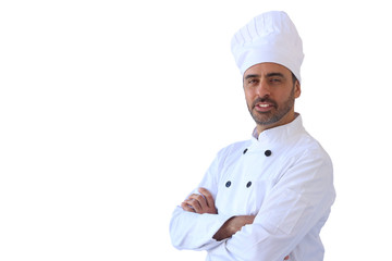 Chef in white toque