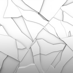 Abstract Fractured Wall. Illustration