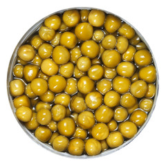 canned green peas in tin