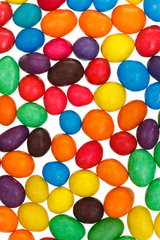 multi-colored chocolate candy dragees