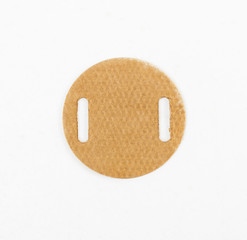 chip on the white background