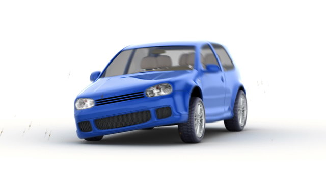 fast car wash, 3d animation