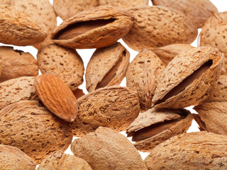 almond nuts close up