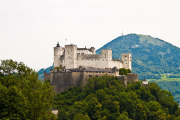 Fototapeta na wymiar Hohensalzburg castle in Salzburg