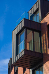 apartment building and blue sky