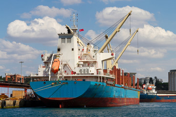 Naklejka premium Cargo Ship