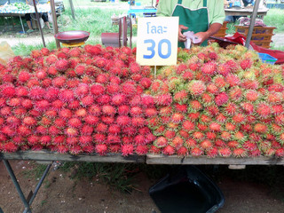 Rambutan on sale at Thai market
