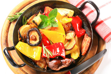 Pan fried vegetables