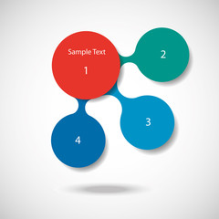 colorful round diagram infographics for presentations